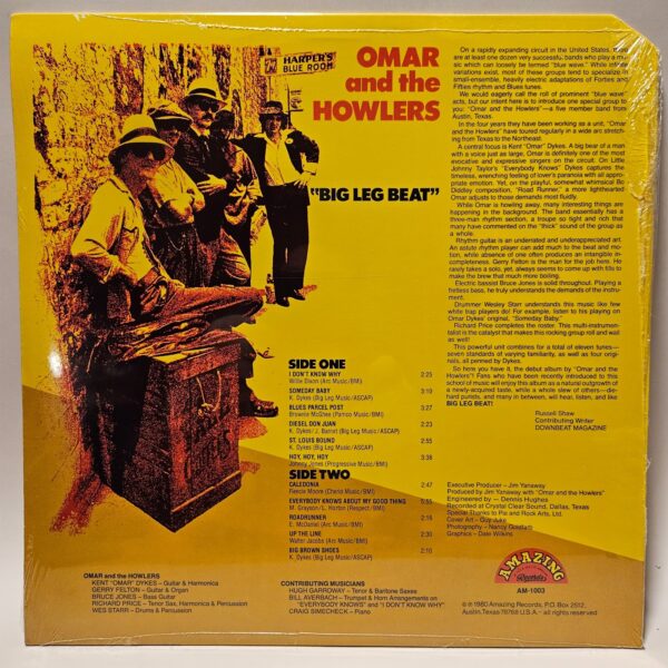 Omar & The Howlers - Big Leg Beat - NOS SEALED - Vintage LP - Amazing Records - Image 2