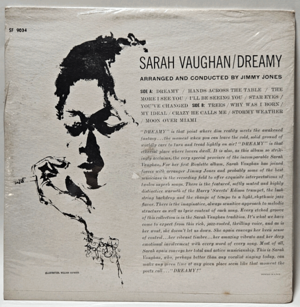 Sarah Vaughan - Dreamy - 1st Gen NOS SEALED Jazz - Ultrasonic Cleaned - Image 2