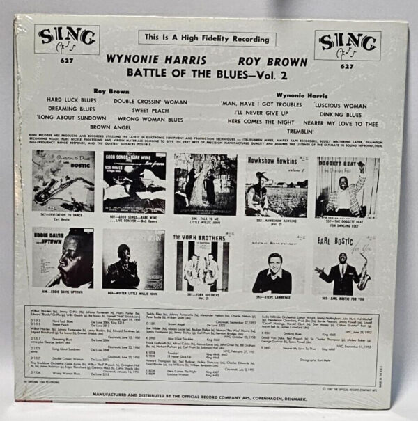 Battle Of The Blues Volume 2 1959 RI - Roy Brown Wynonie Harris NOS SEALED - Image 2