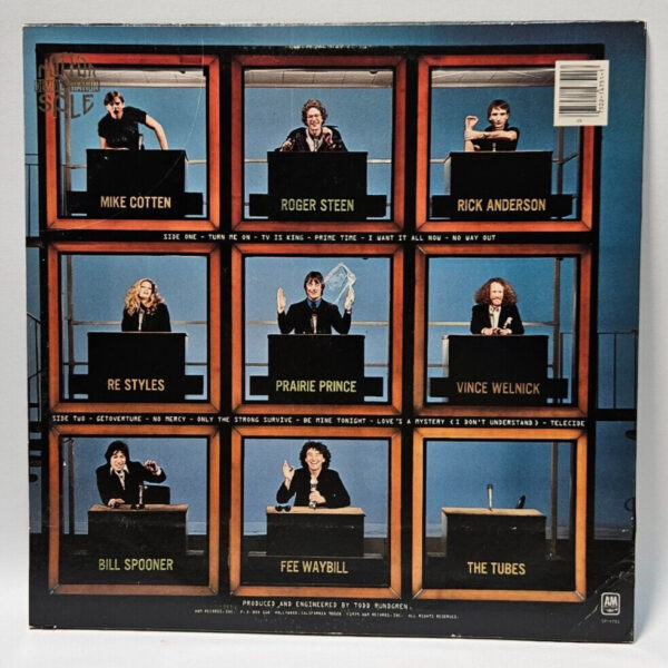 Original 1979 The Tubes - Remote Control PROMO A&M SP4751 EX Ultrasonic Cleaned - Image 2