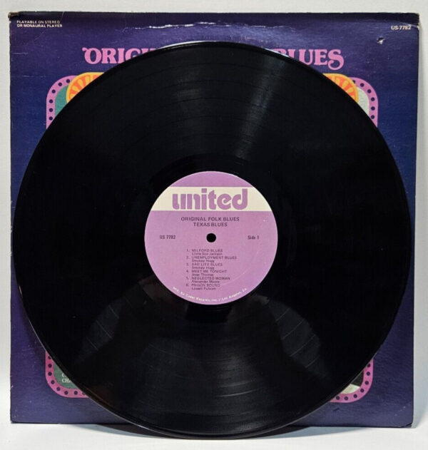 Original Folk Blues - Texas Blues - United US-7782 EX - Ultrasonic Cleaned - Image 3