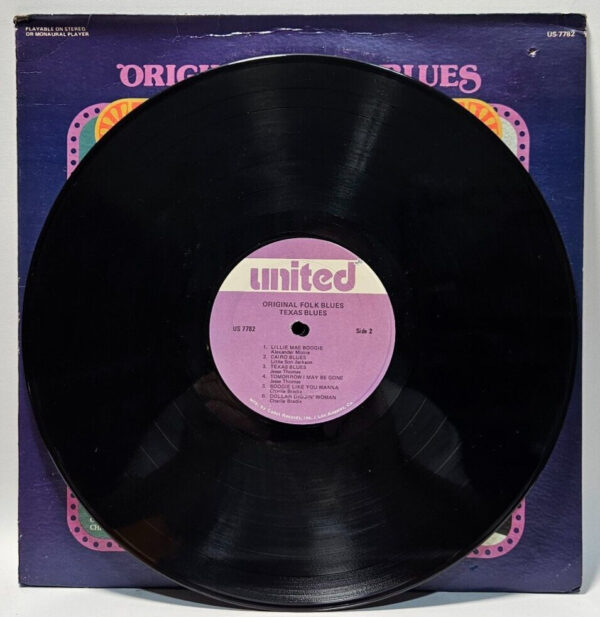 Original Folk Blues - Texas Blues - United US-7782 EX - Ultrasonic Cleaned - Image 4