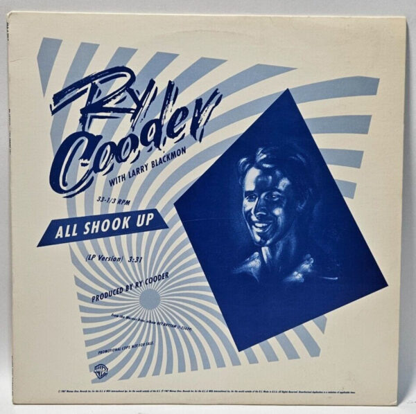 Ry Cooder - All Shook Up WB Pro-A-2867 EX - Ultrasonic Cleaned