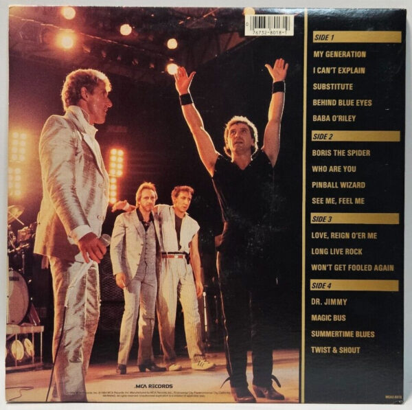 The Who - Who's Last - MCA MCA2-8018 EX 2 LPs - Ultrasonic Cleaned - Image 2