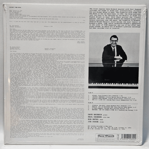 The Dave Brubeck Quartet â Brubeck Time - Jazz Track â JT 1027 - NOS SEALED! - Image 2