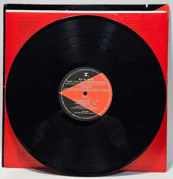 Neil Young & Crazy Horse â Reactor - Reprise 2304-1 - EX - Ultrasonic Cleaned - Image 3