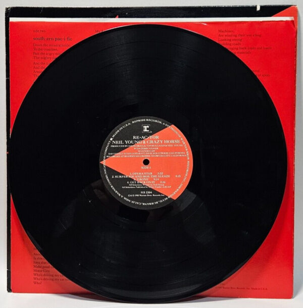 Neil Young & Crazy Horse â Reactor - Reprise 2304-1 - EX - Ultrasonic Cleaned - Image 4