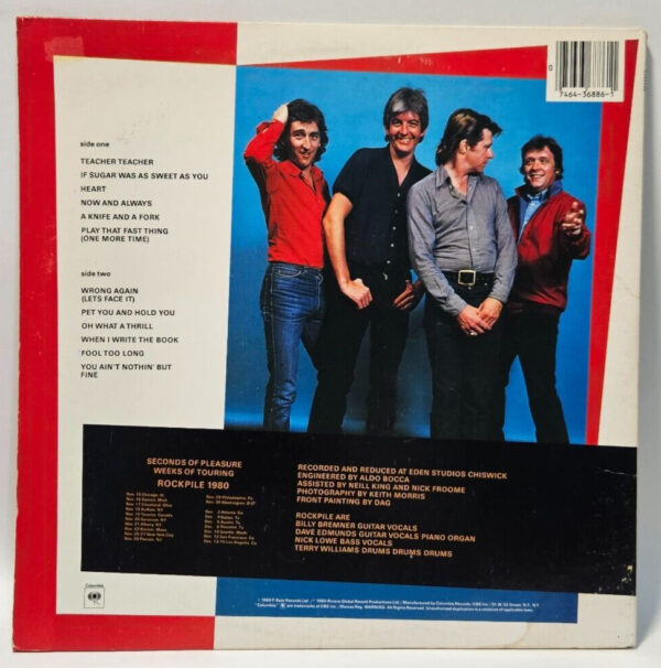 Rockpile  - Seconds Of Pleasure -  Columbia âPC 36886 EX - Ultrasonic Cleaned - Image 2