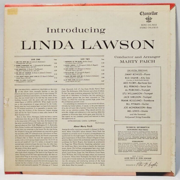 Introducing Linda Lawson - Chancellor - CHLS-5010 - EX - Ultrasonic Cleaned - Image 2