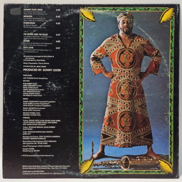 Joe Thomas - Masada - Groove GM-3310 1975 EX - Ultrasonic Cleaned - Image 2