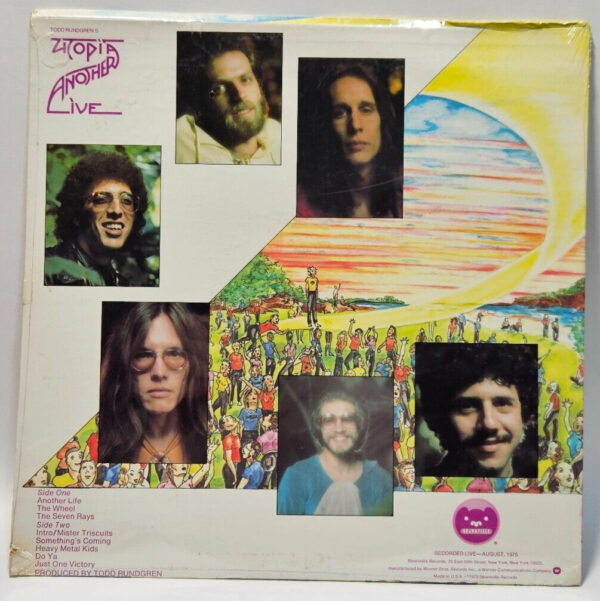 Todd Rundgren's Utopia - Another Live - Bearsville BR 6961 1975 - NOS SEALED - Image 2