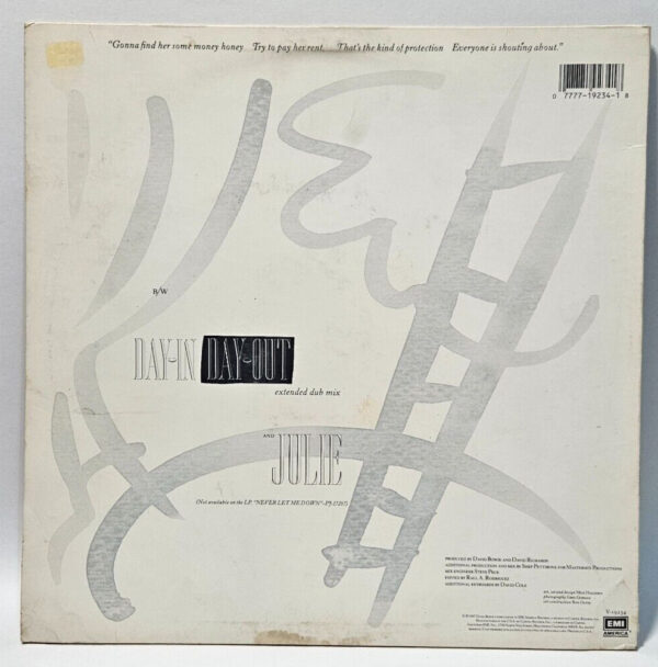 David Bowie - Day-In Day-Out (Extended Dance Mix) 1987 EX - Ultrasonic Cleaned - Image 2
