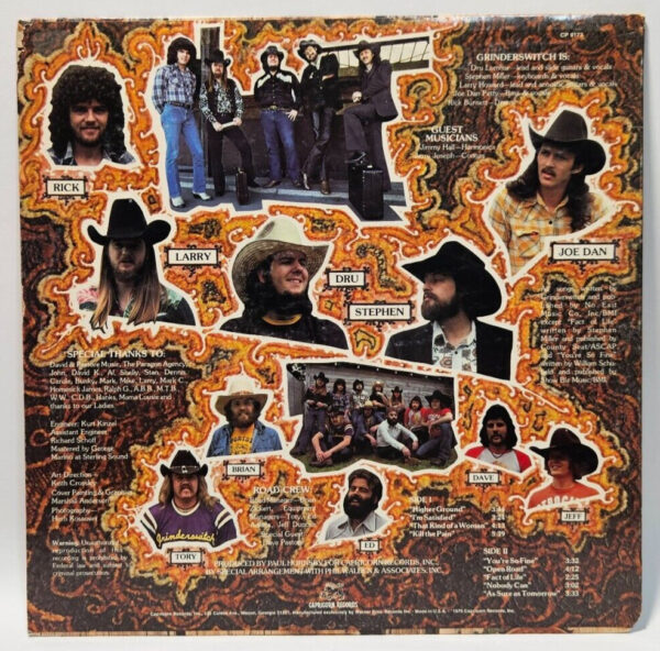 Grinderswitch - Pullin' Together - CP 0173 LA PRESS 1976 NM - Ultrasonic Cleaned - Image 2