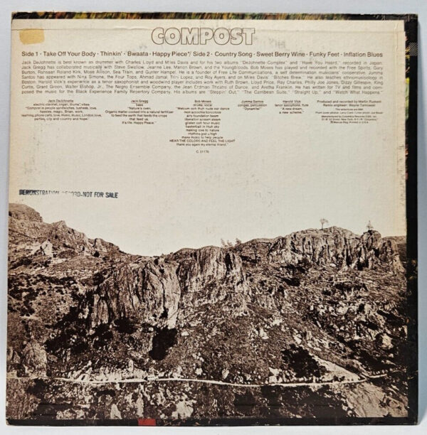 Compost - Take Off Your Body - Columbia C 31176 Promo? EX - Ultrasonic Cleaned - Image 2