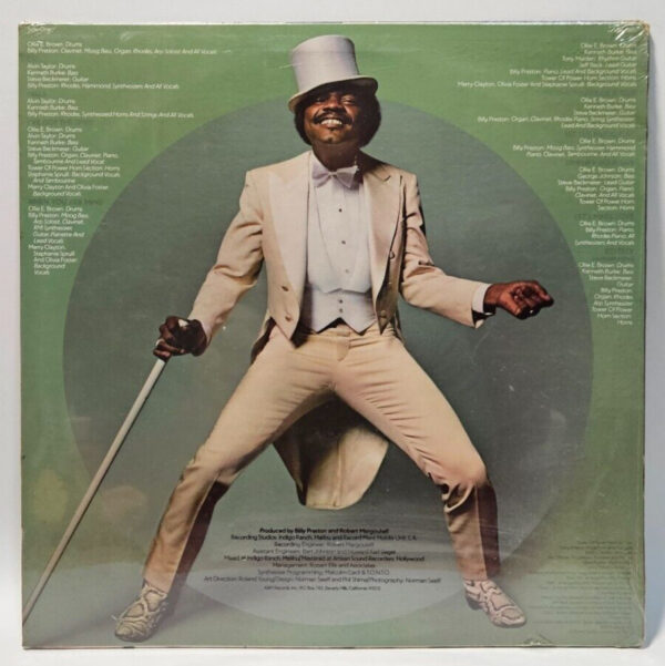 Billy Preston - A&M SP-4587 - FUNK SOUL DISCO 1976 - NOS SEALED - Image 2