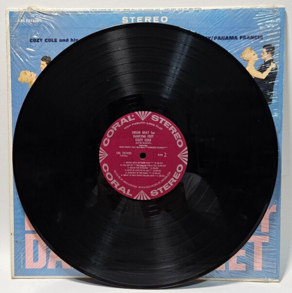 Cozy Cole & His Orchestra - Drum Beat For Dancing Feet Krupa EX - Ultrasonic Cln - Image 3