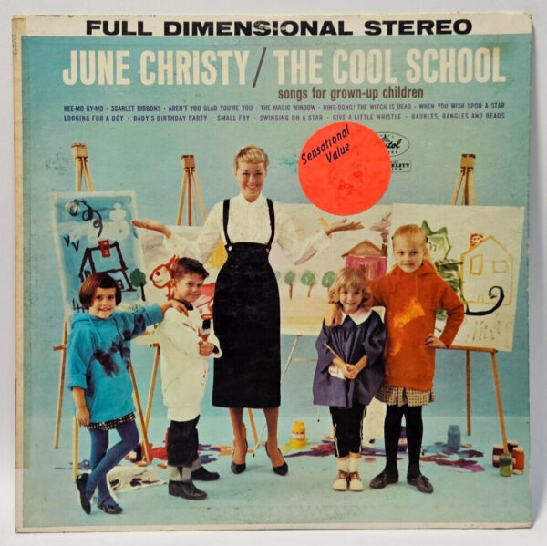 June Christy - The Cool School - Capitol ST1398 1960 JAZZ EX Ultrasonic Cleaned