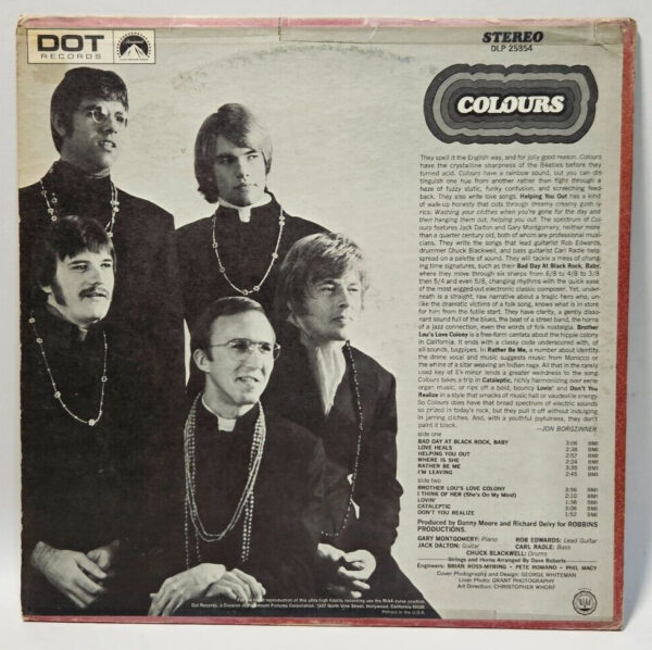 Colours - Dot Records DLP 25854 Monarch Psych Rock EX - Ultrasonic Cleaned - Image 2