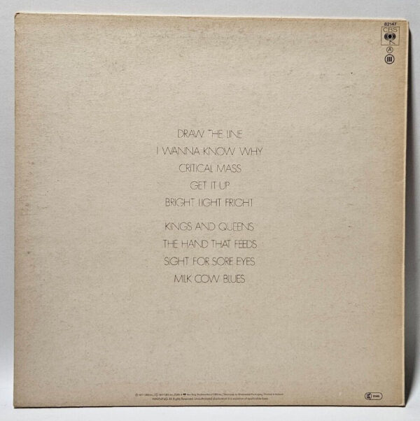 Aerosmith - Draw The Line - CBS-82147 EUROPEAN Pressing NM - Ultrasonic Cleaned - Image 2