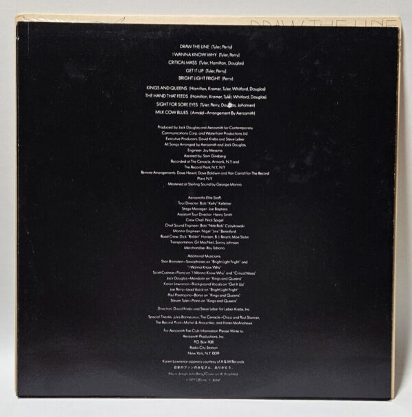 Aerosmith - Draw The Line - CBS-82147 EUROPEAN Pressing NM - Ultrasonic Cleaned - Image 5