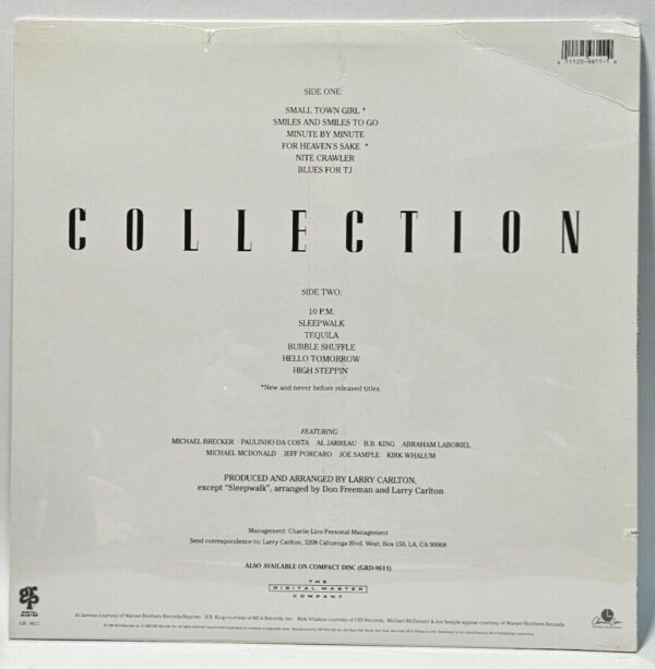 Larry Carlton - Collection - GRP âGR-9611 1990 - NOS SEALED - Image 2