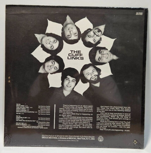 The Cuff Links - Decca DL 75235 - 1970 Rock - NOS SEALED - Image 2