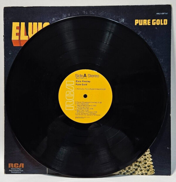 Elvis - Pure Gold - RCA ANL1-0971(e) Orange Label I 1975 - EX - Ultrasonic Clean - Image 3