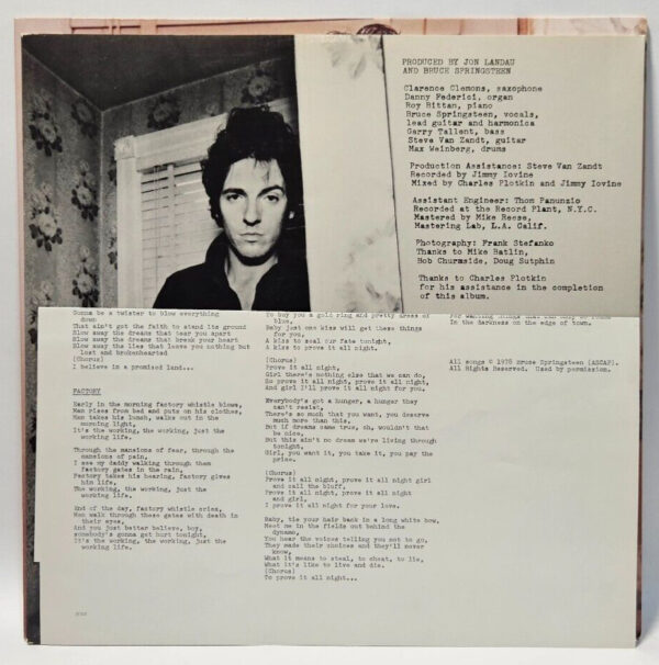 Bruce Springsteen â Darkness On The Edge Of Town - MISPRESS EX - Ultrasonic Cln - Image 6