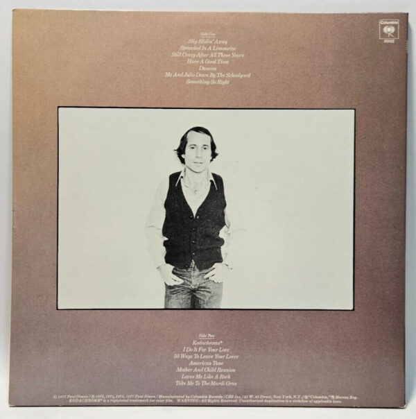 Paul Simon - Greatest Hits, Etc. - JC 35032 GF 1977 - EX - Ultrasonic Cleaned - Image 2
