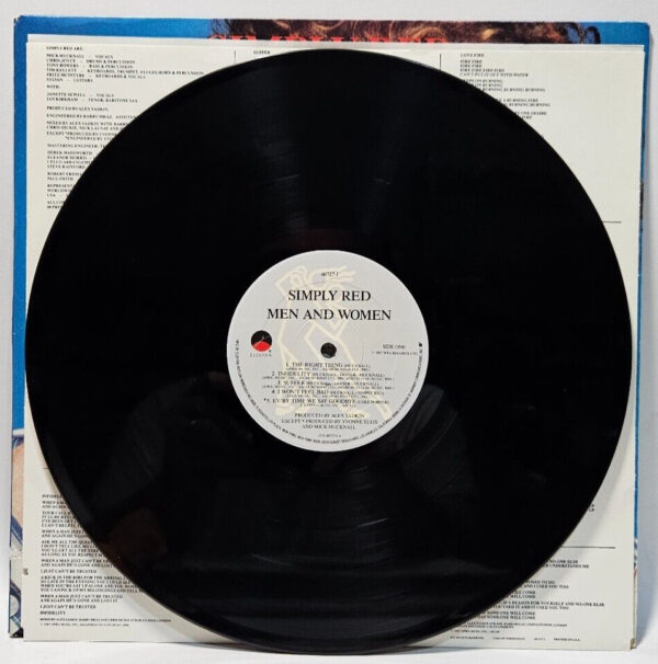 Simply Red - Men And Women - Elektra â60727-1 - 1987 - EX - Ultrasonic Cleaned - Image 3