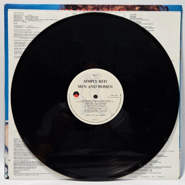 Simply Red - Men And Women - Elektra â60727-1 - 1987 - EX - Ultrasonic Cleaned - Image 4