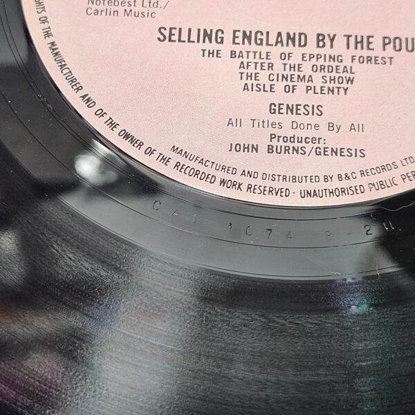 Genesis ââ Selling England By The Pound - Charisma âCAS.1074 1st Ed Porky Orig - Image 7