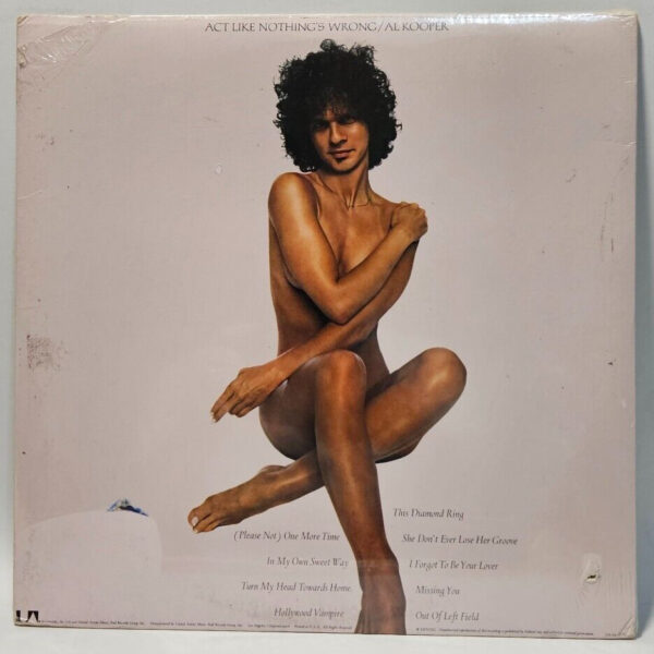 Al Kooper ââ Act Like Nothing's Wrong - 1976 FUNK SOUL UA-LA 702-G - NOS SEALED - Image 2