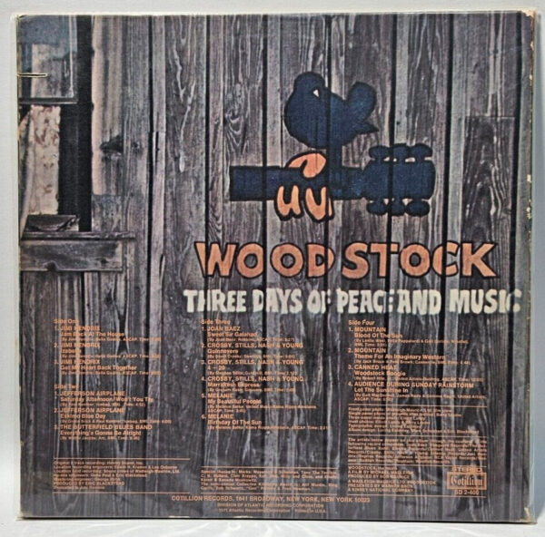 Woodstock Two - Hendrix CSNY Mountain Melanie - Saw Cut - EX - Ultrasonic Cln