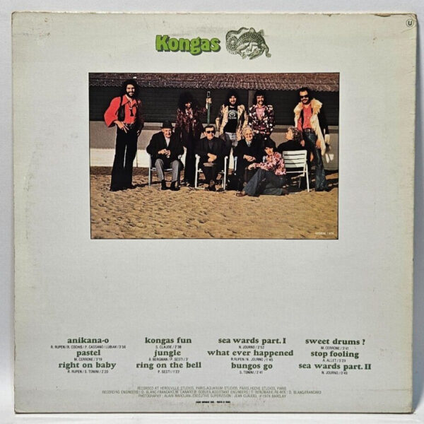 Kongas - Barclay 80 524 BLACK LABEL 1974 LATIN FUNK PROG EX - Ultrasonic Cleaned - Image 2