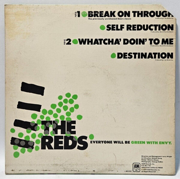 The Reds - The Reds - A&M SP-3301 1979 10" EP NEW WAVE - EX - Ultrasonic Cleaned - Image 2