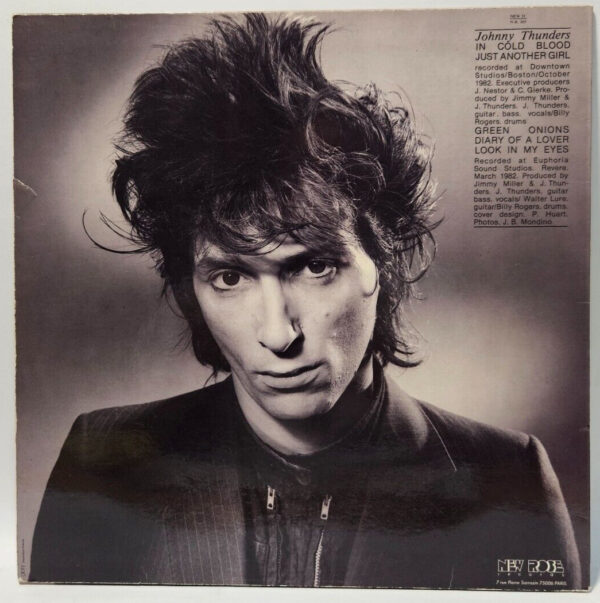 Johnny Thunders - In Cold Blood - New Rose 1984 France - EX - Ultrasonic Cleaned - Image 2