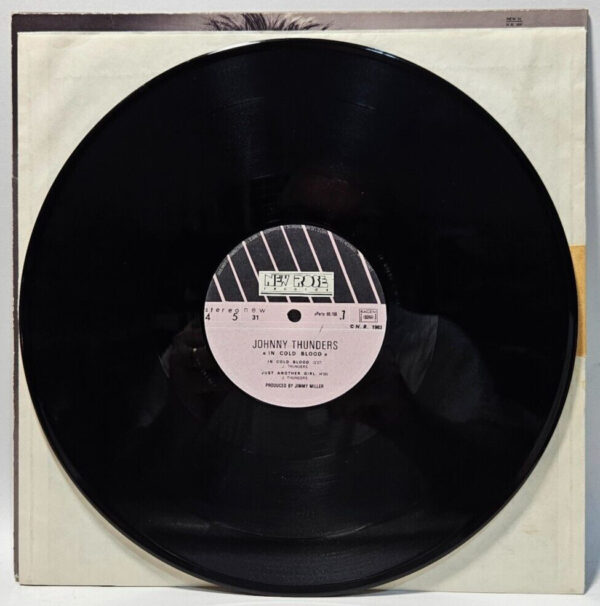 Johnny Thunders - In Cold Blood - New Rose 1984 France - EX - Ultrasonic Cleaned - Image 3