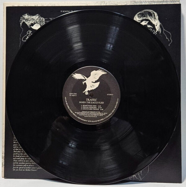 Traffic - When The Eagle Flies - 1974 PROG JAZZ ROCK - EX - Ultrasonic Cleaned - Image 3