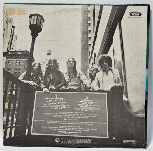 Limousine - 1972 ROCK - GSF RECORDS GSF-S-1002 PROMO - EX - Ultrasonic Cleaned - Image 2