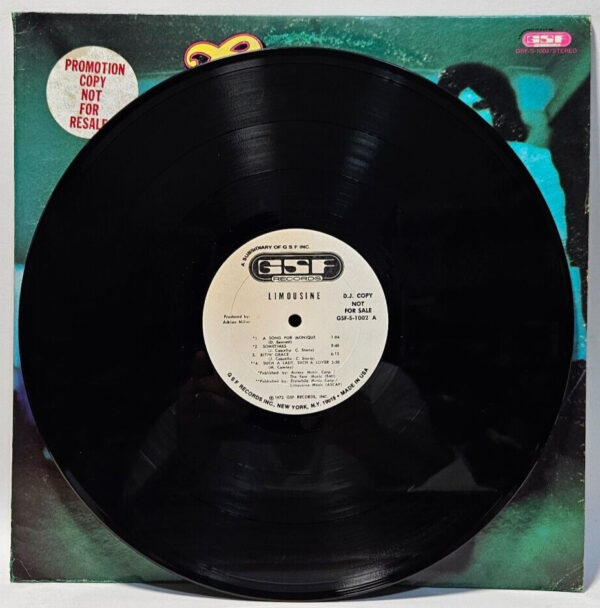 Limousine - 1972 ROCK - GSF RECORDS GSF-S-1002 PROMO - EX - Ultrasonic Cleaned - Image 3