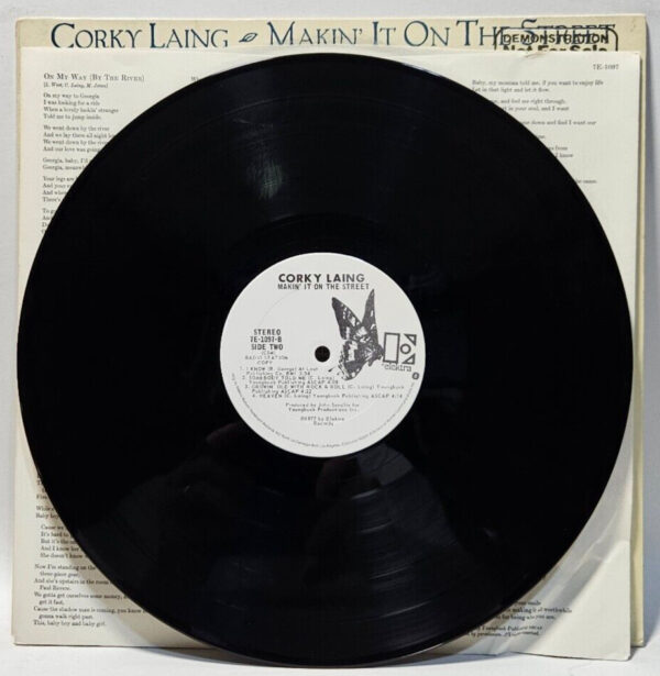 Corky Laing - Makin' It On The Street 1977 SOFT ROCK PROMO - EX - Ultrasonic Cln - Image 4