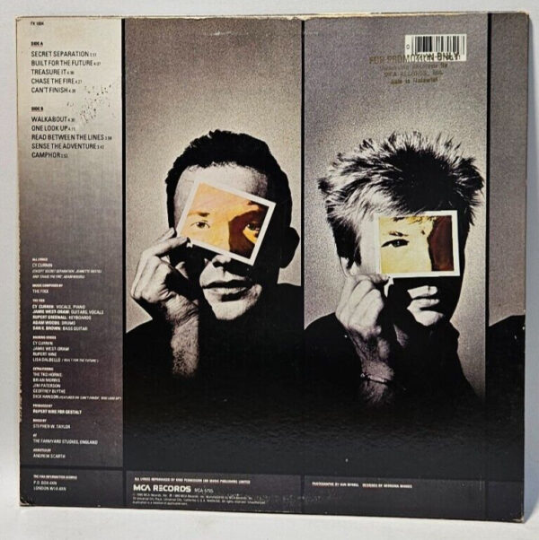 The Fixx - Walkabout - 1986 POP ROCK - PROMO - EX - Ultrasonic Cleaned - Image 2