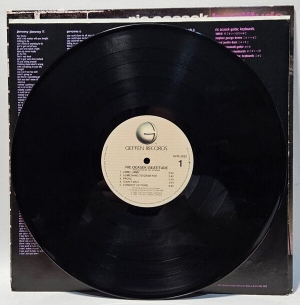 Ric Ocasek - Beatitude - 1982 NEW WAVE SYNTH-POP - EX - Ultrasonic Cleaned - Image 3