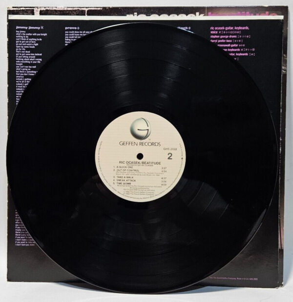 Ric Ocasek - Beatitude - 1982 NEW WAVE SYNTH-POP - EX - Ultrasonic Cleaned - Image 4