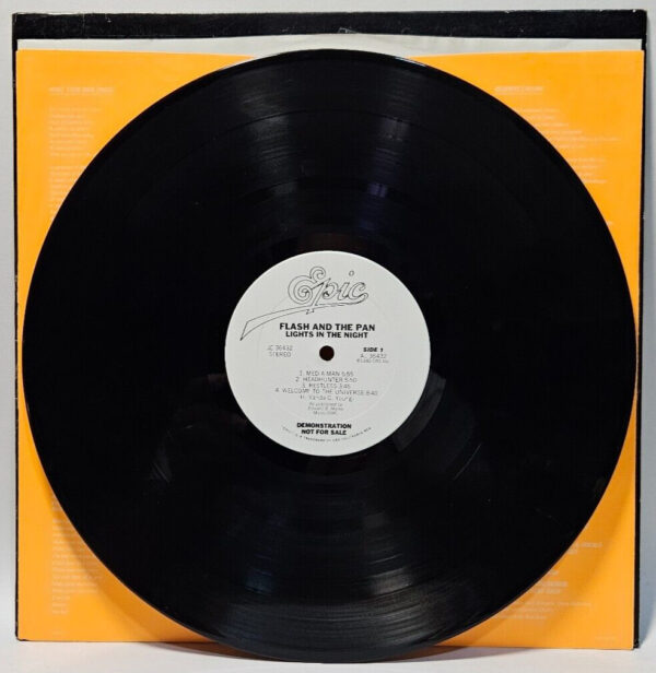 Flash And The Pan - Lights In The Night - NEW WAVE PROMO - EX - Ultrasonic Clean - Image 3