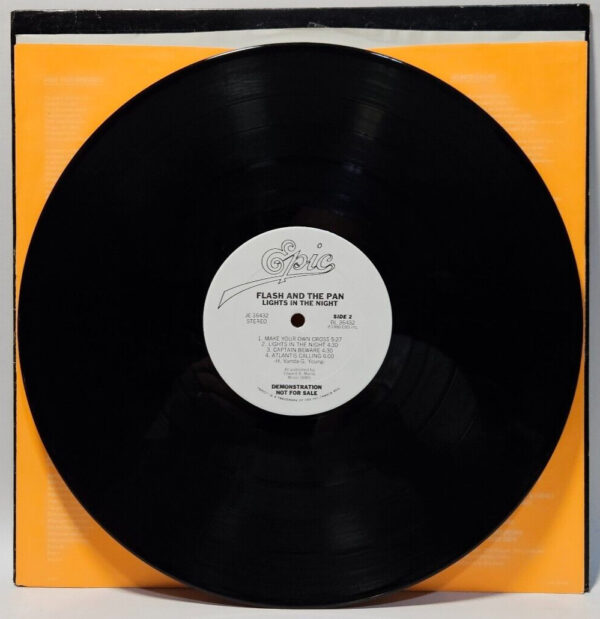 Flash And The Pan - Lights In The Night - NEW WAVE PROMO - EX - Ultrasonic Clean - Image 4