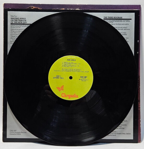 Jethro Tull - War Child - 1974 Prog Classic Rock 1st ED EX - Ultrasonic Cleaned - Image 3