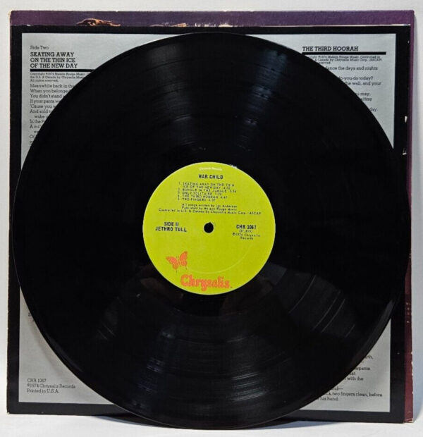 Jethro Tull - War Child - 1974 Prog Classic Rock 1st ED EX - Ultrasonic Cleaned - Image 4