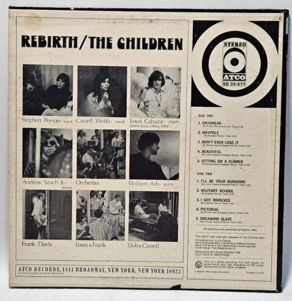 The Children - Rebirth - 1968 PSYCH ROCK SD 33-271  - EX - Ultrasonic Cleaned - Image 2